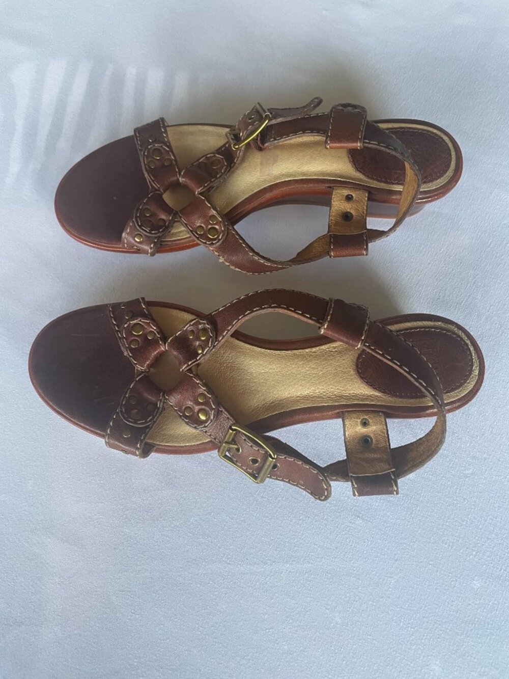 Frye Brown Leather Sandals - Women's Size 9